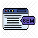 SEO Web Marketing Icono