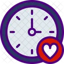 Como Reloj Tiempo De Amor Reloj De Amor Icono