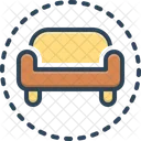 Comodo Sofa Sofa Icono