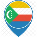 Comoros Flag World Icon