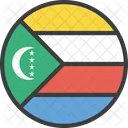 Comoros African Country Icon