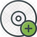 Compact Disc Add Icon