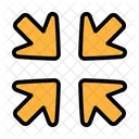 Compact Arrows Resize Minimize Icon