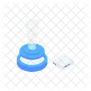 Compact Computer Money Dispensing Machine Technology Icon