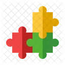 회사 그룹 퍼즐조각 아이콘