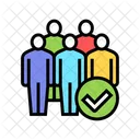 Company Employees Color Icône