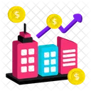 Company Revenue Business Graph Icon