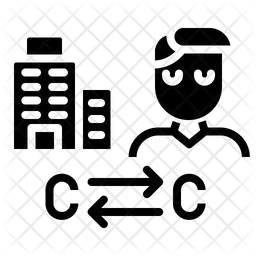 企業から消費者へ  アイコン