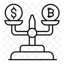 Comparacao Bitcoin Comparar Ícone