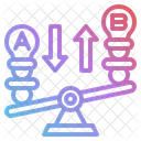 Comparacion Equilibrio Eleccion Comparar Opciones Icono