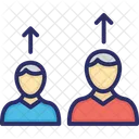 Comparacion De Candidatos Progreso Del Candidato Candidatos Competitivos Icon