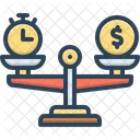 Comparative Money Time Icon