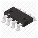 Chip Electronic Components Integrated Circuit Icon
