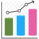 Graphique A Barres Analyse Statistique Icône