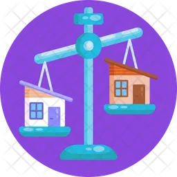 Comparing Two Homes  Icon