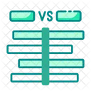 Comparison chart  Icon