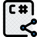 Compartilhamento De Arquivo C Afiado Ícone