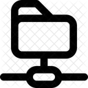 Compartilhamento De Arquivos Transferencia De Dados Pasta Ícone