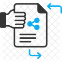 Compartilhamento De Arquivos Transferencia De Dados Compartilhamento De Dados Ícone