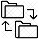 Compartilhamento De Arquivos Compartilhamento De Pastas Compartilhamento De Arquivos Ícone