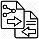 Dados Compartilhamento Documentos Ícone