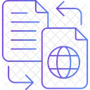 Compartilhamento De Arquivos Arquivo Transferencia De Dados Ícone