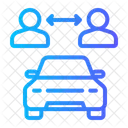 Compartilhamento De Carro Motoristas Locatario Ícone