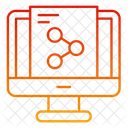 Compartilhamento De Conteudo Compartilhamento De Arquivos Transferencia De Dados Ícone