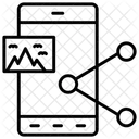 Compartilhamento De Conteudo Compartilhamento De Arquivos Transferencia De Dados Ícone