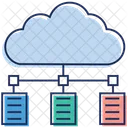 Computacao Em Nuvem Dados Em Nuvem Servicos Em Nuvem Ícone