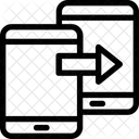 Dados Compartilhamento Dispositivos Moveis Ícone