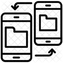 Troca De Dados Transformacao De Dados Compartilhamento De Dados Ícone