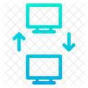 Transferencia De Dados Computadores Banco De Dados Ícone