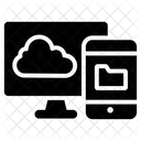 Computacao Em Nuvem Compartilhamento De Dados Em Nuvem Transferencia De Dados Ícone