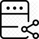Compartilhamento De Servidor Armazenamento De Dados Transferencia De Servidor Ícone