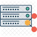 Compartilhamento De Servidor Rede De Computadores Rack De Servidor Ícone