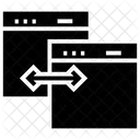 Compartilhamento De Sites Transferencia Web Compartilhamento De Dados Icon
