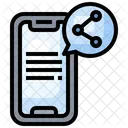 Compartilhar Smartphone Smartphone Compartilhar Ícone