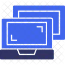 Compartilhamento De Tela Compartilhamento De Exibicao Visualizacao De Tela Colaborativa Ícone