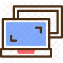 Compartilhamento De Tela Compartilhamento De Exibicao Visualizacao De Tela Colaborativa Ícone