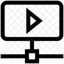 Compartilhamento De Video Reprodutor De Video Reprodutor De Midia Ícone