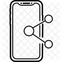 Compartilhamento Movel Compartilhamento De Aplicativo Dispositivo Ícone