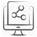 Compartilhamento De Arquivos Transferencia De Arquivos Compartilhamento De Documentos Ícone