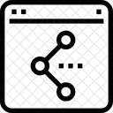 Compartilhamento Navegador Interface Ícone