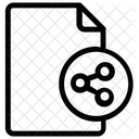 Estrutura De Dados Rede De Documentos Documento Compartilhado Ícone