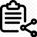 Compartilhar Arquivo Compartilhar Area De Transferencia Documento Ícone