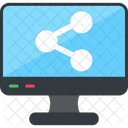 Compartilhar Midia Acao Computadores Ícone