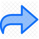 Compartir Flecha Redes Sociales Icono