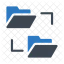 Intercambio De Archivos Transferencia De Datos Carpeta Icono