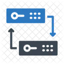 Intercambio De Archivos Servidor Transferencia De Datos Icono